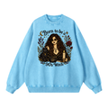Born to be a 90's Witch Printed Oversized Sweatshirt