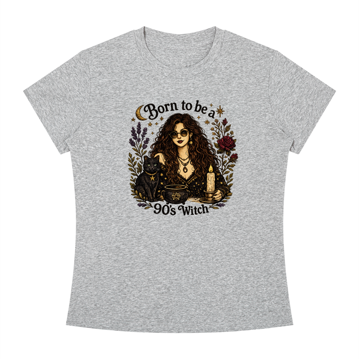 Born to be a 90's Witch Printed Tee
