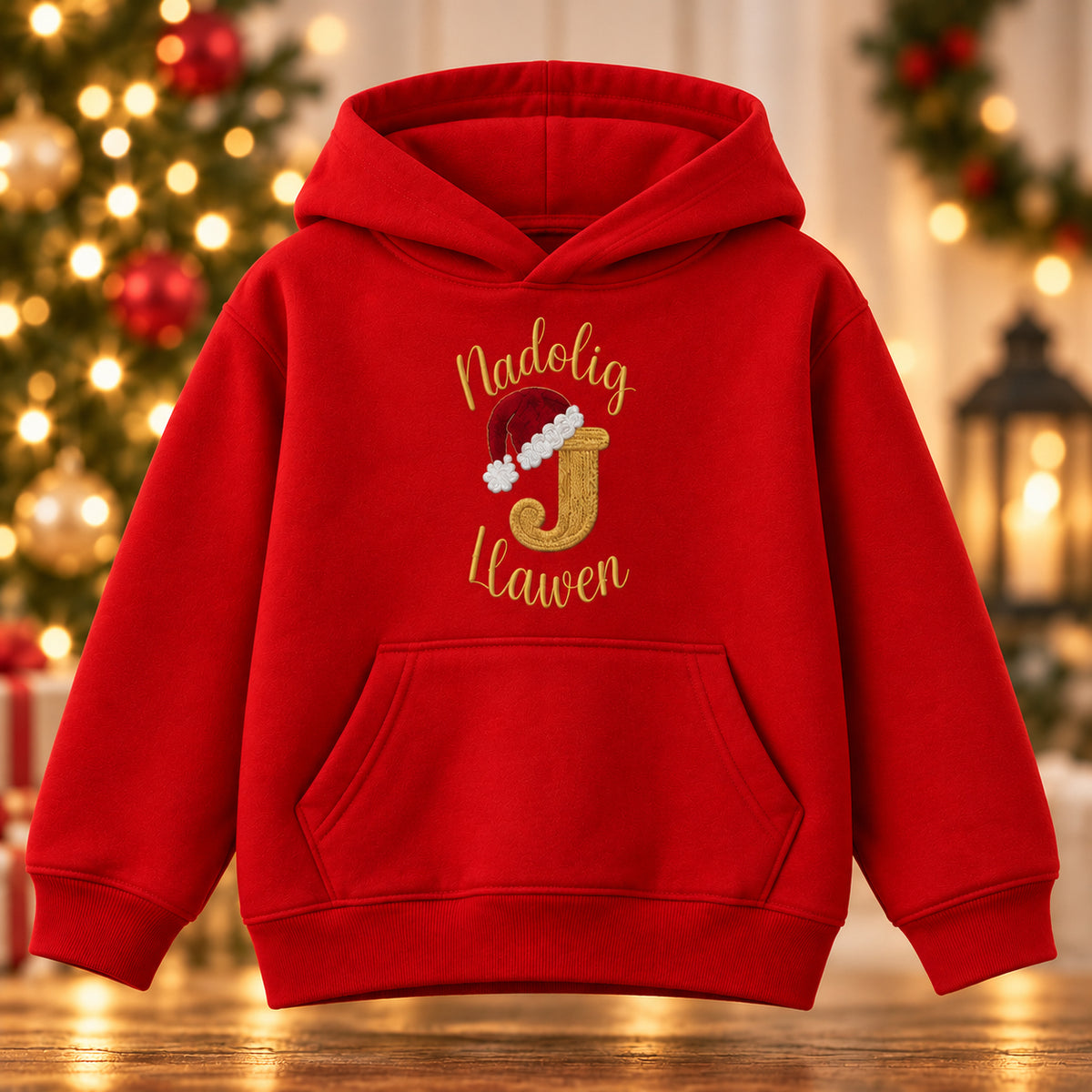 🎄 Personalised Kids Nadolig Llawen Christmas Hoodies 🎄