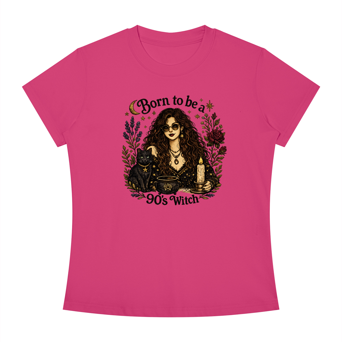 Born to be a 90's Witch Printed Tee
