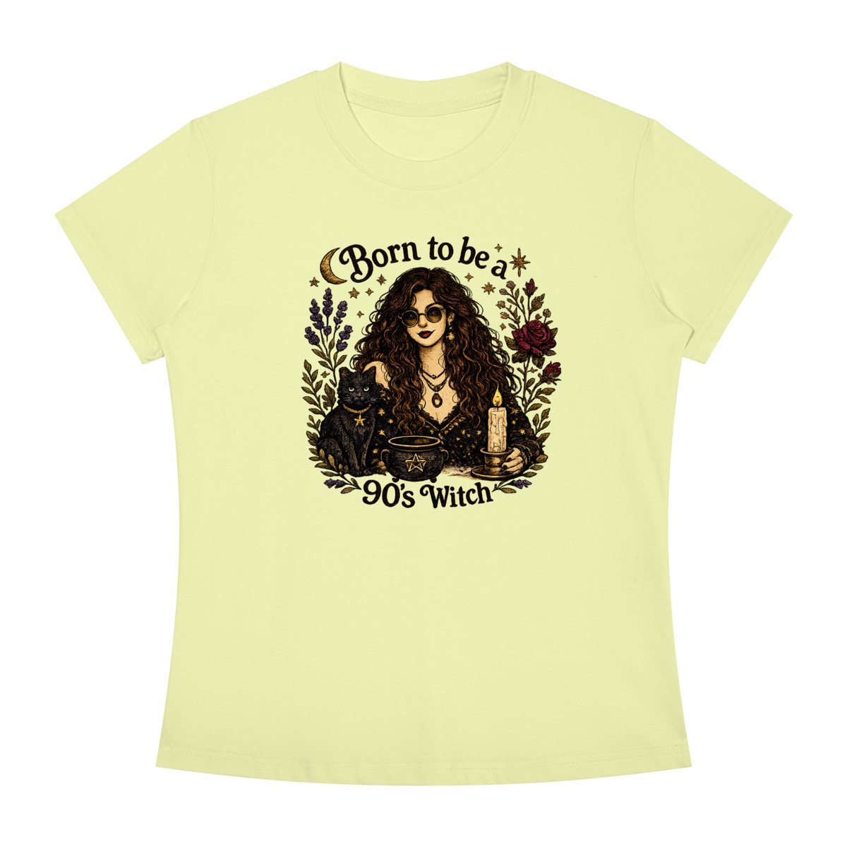 Born to be a 90's Witch Printed Tee