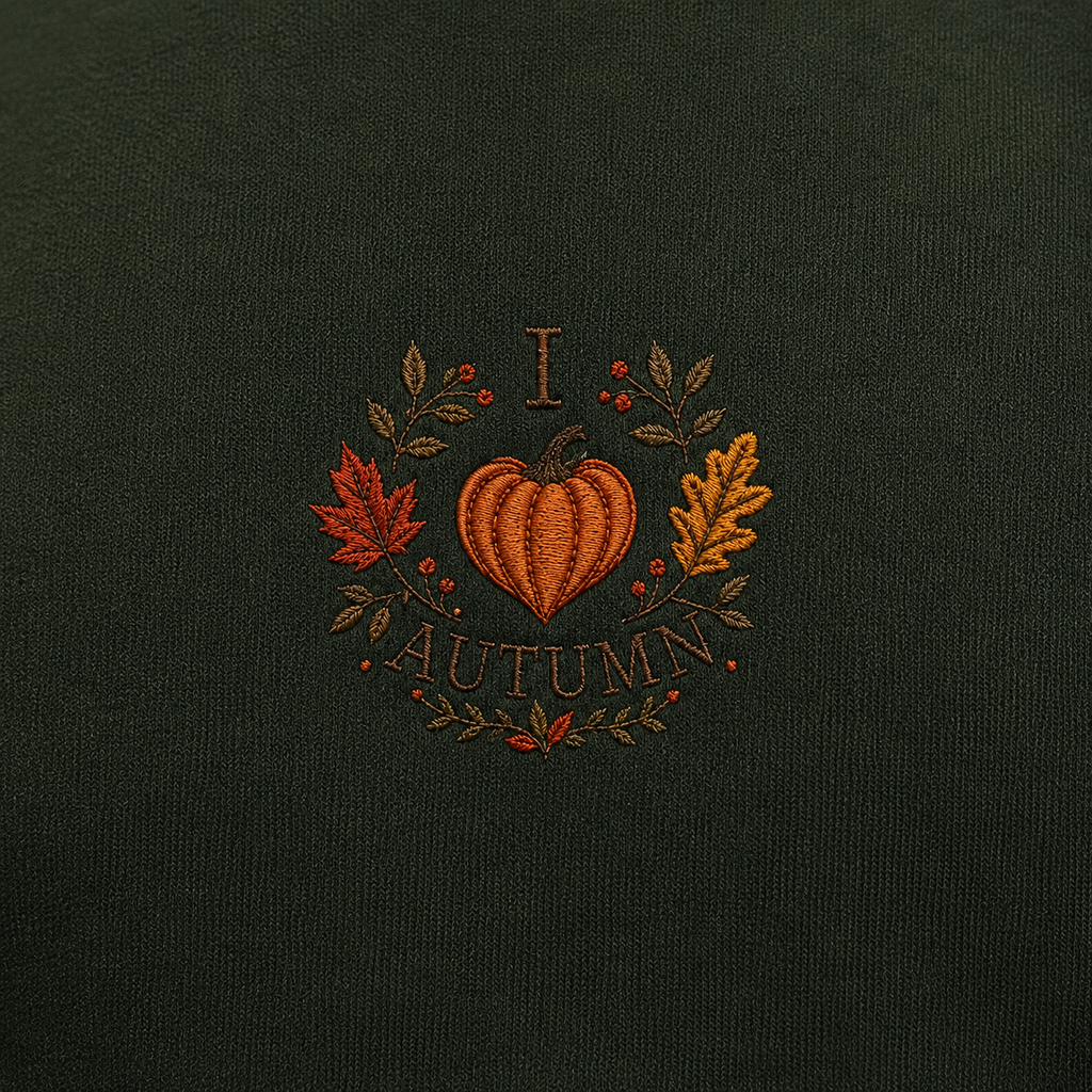 I ❤️ Autumn Embroidered Hoodie