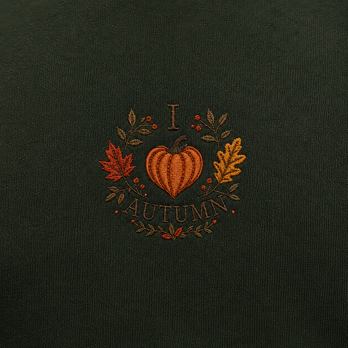 I ❤️ Autumn Embroidered Hoodie