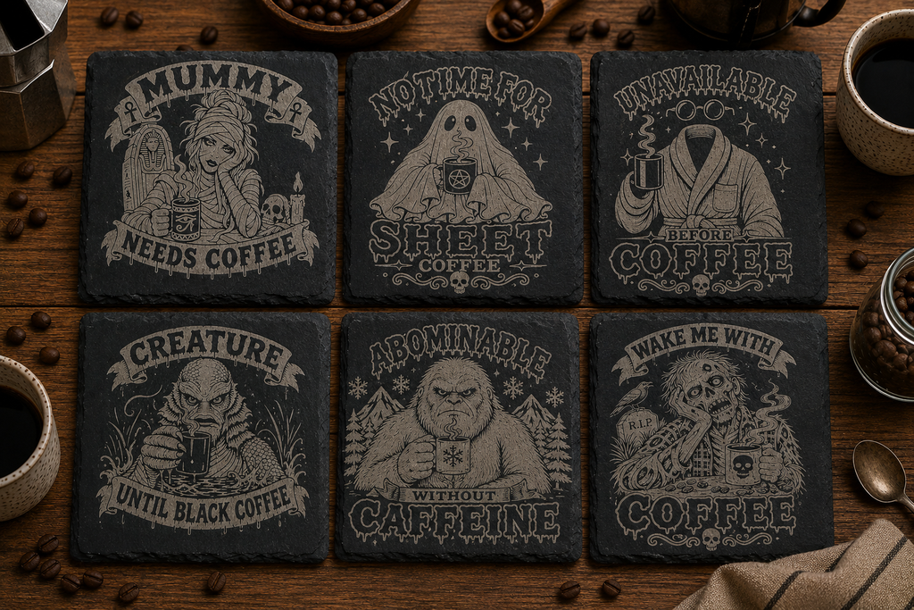 Monster Coffee Slate Coasters