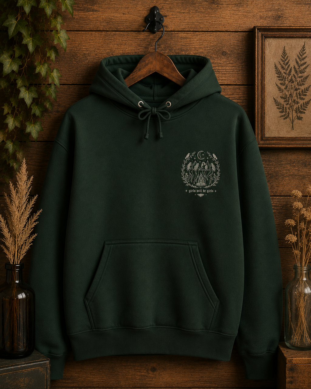 Girls will be girls Embroidered Hoodie