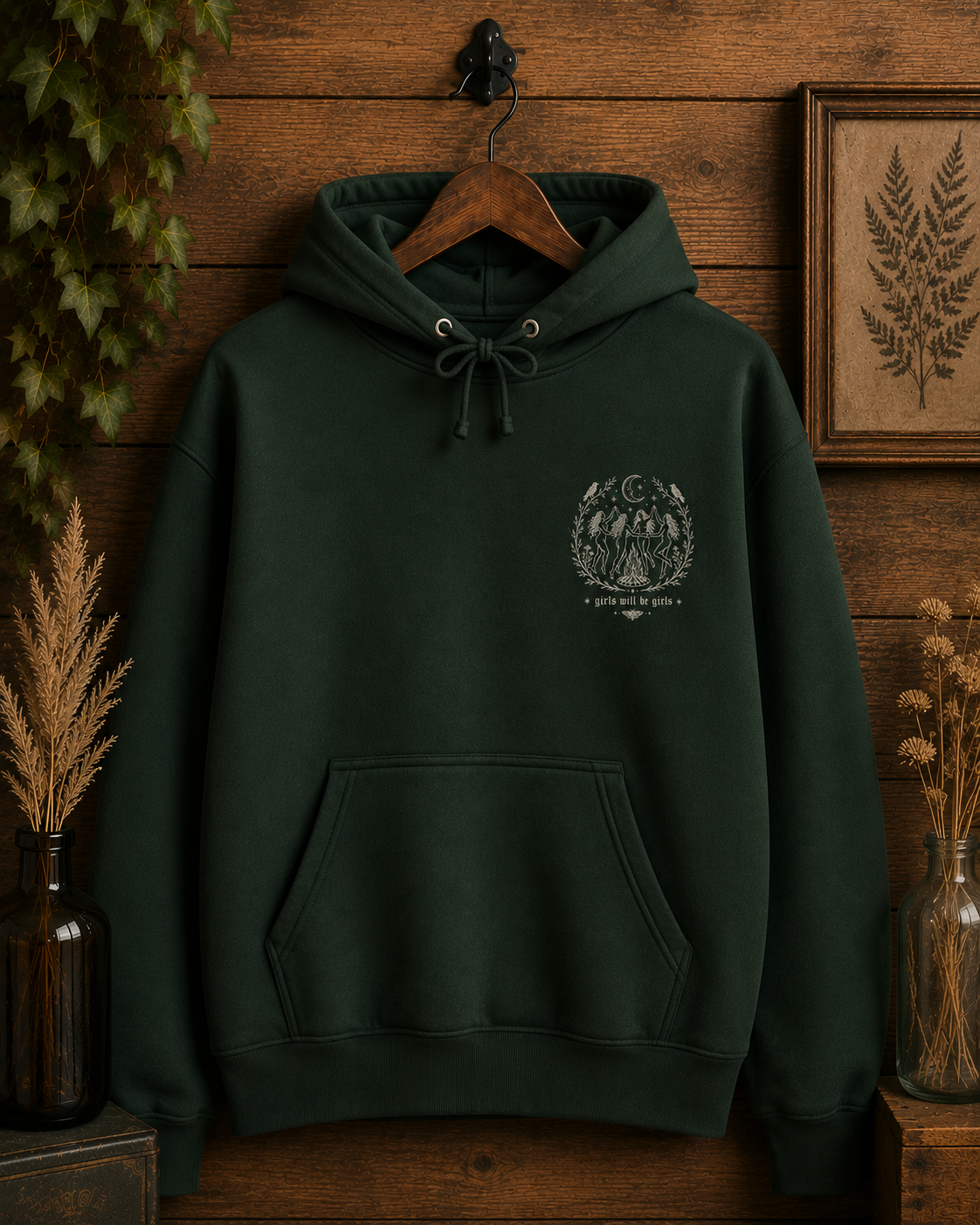 Girls will be girls Embroidered Hoodie
