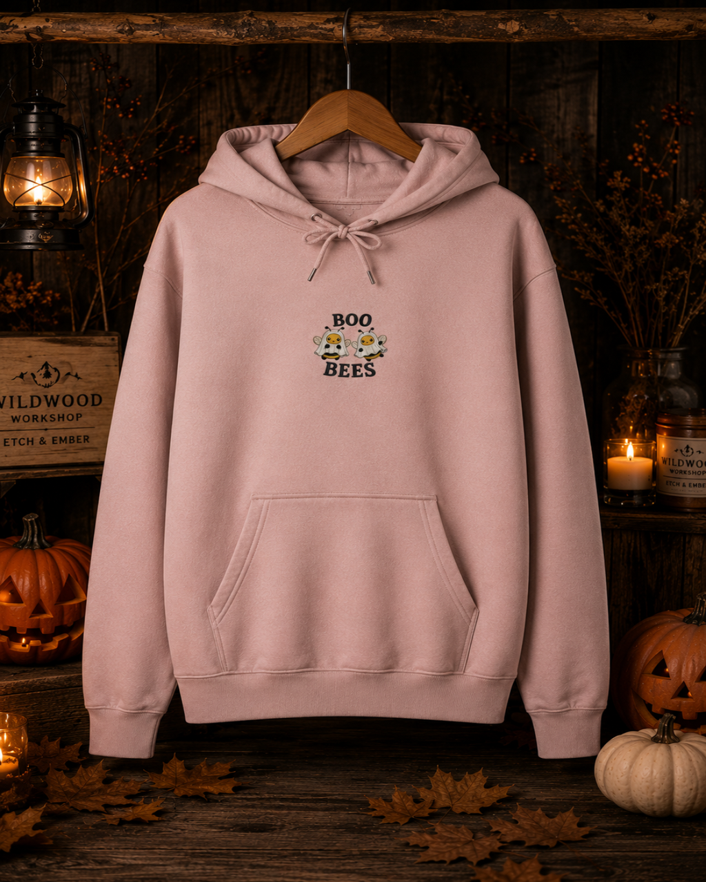 Boo Bees Embroidered Hoodie