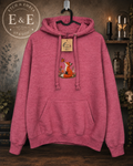 Fox &amp; Butterfly Embroidered Hoodie