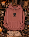 "I'm Fine" Embroidered Cat Hoodie