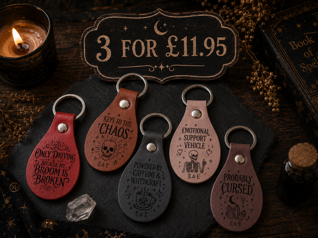 Faux-leather Keyring
