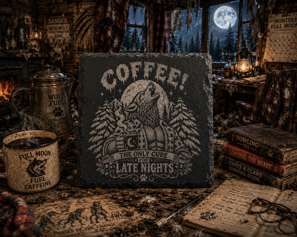 Monster Coffee Slate Coasters