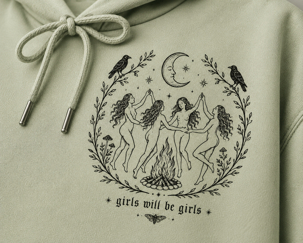 Girls will be girls Embroidered Hoodie