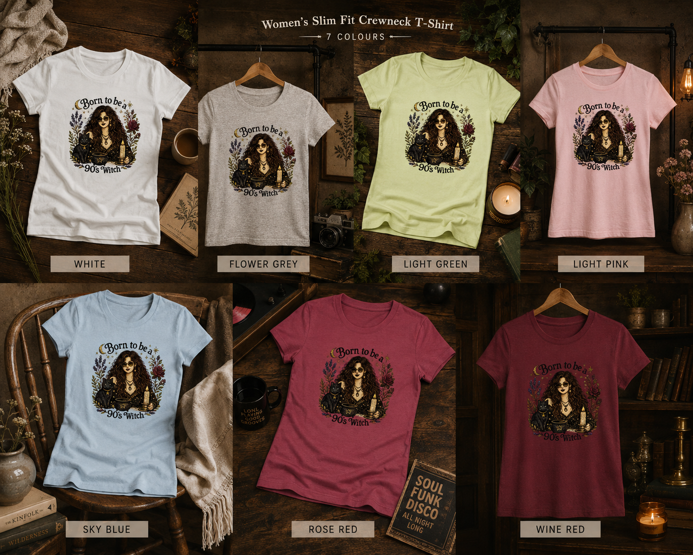 Born to be a 90's Witch Printed Tee