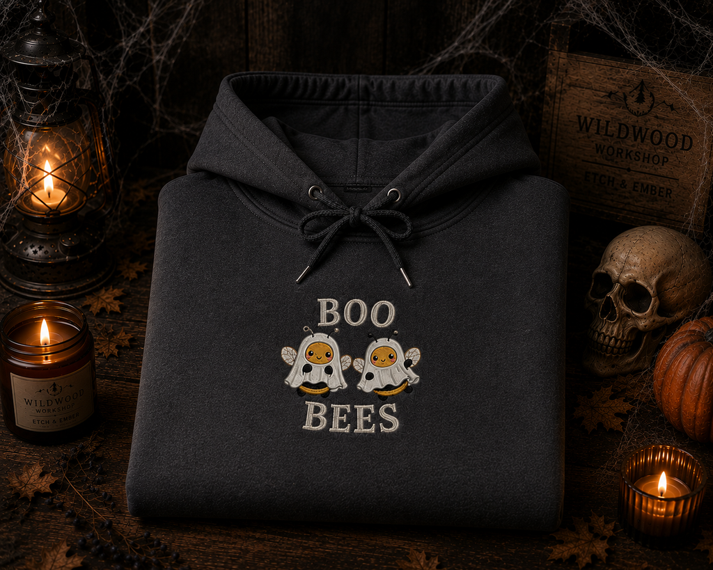 Boo Bees Embroidered Hoodie