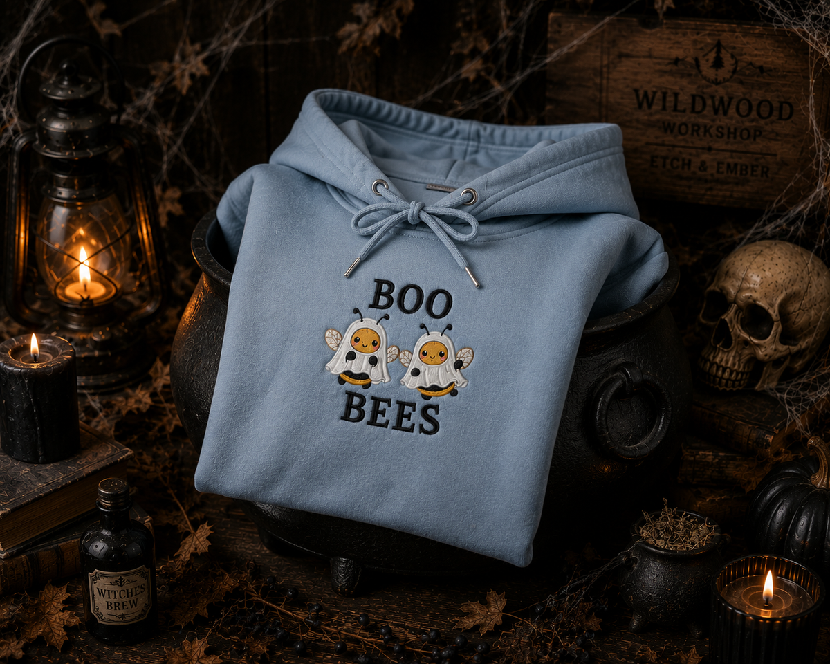 Boo Bees Embroidered Hoodie
