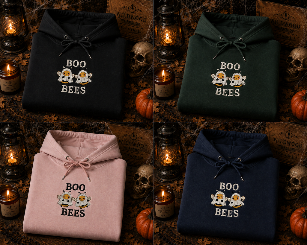 Boo Bees Embroidered Hoodie