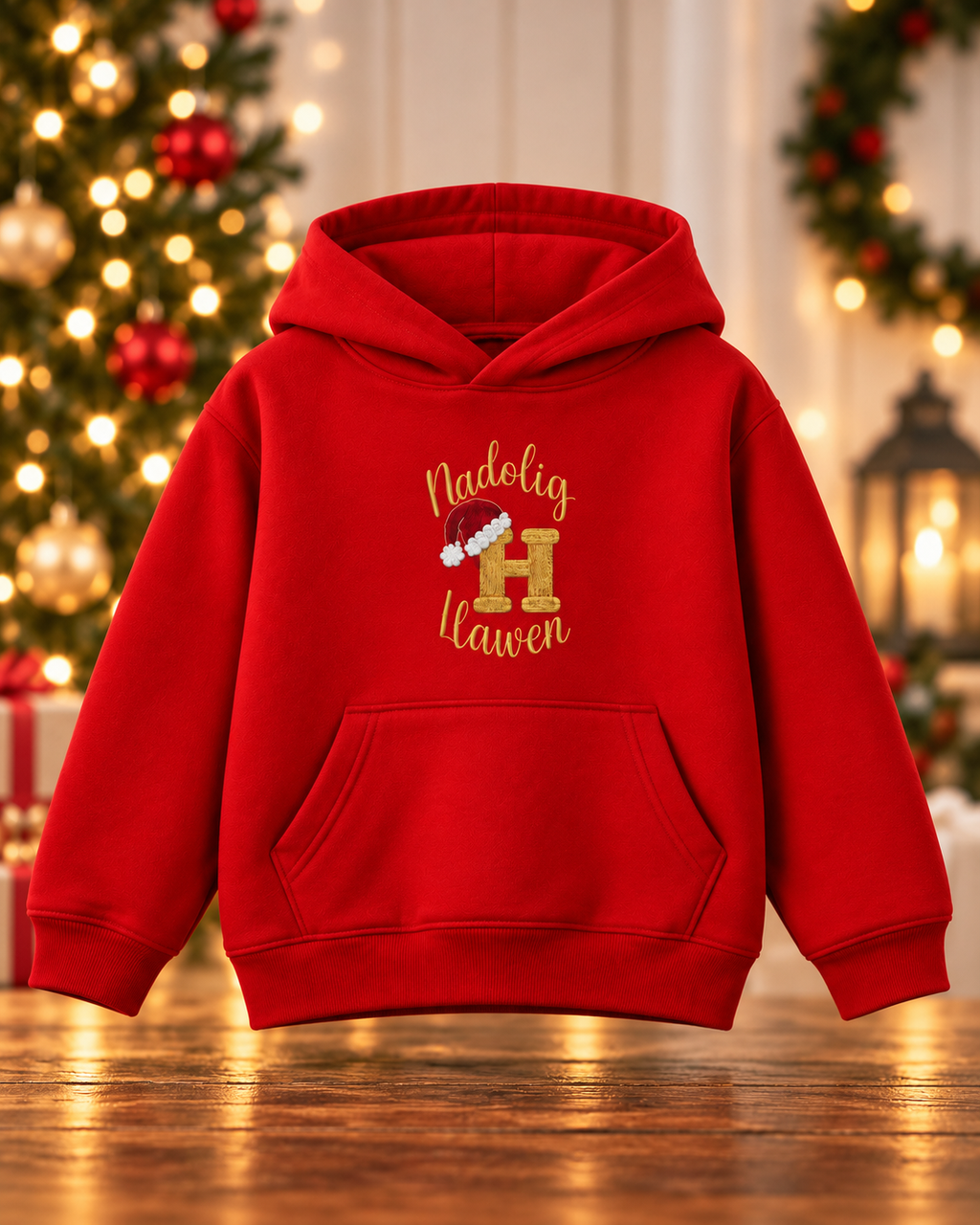 🎄 Personalised Kids Nadolig Llawen Christmas Hoodies 🎄