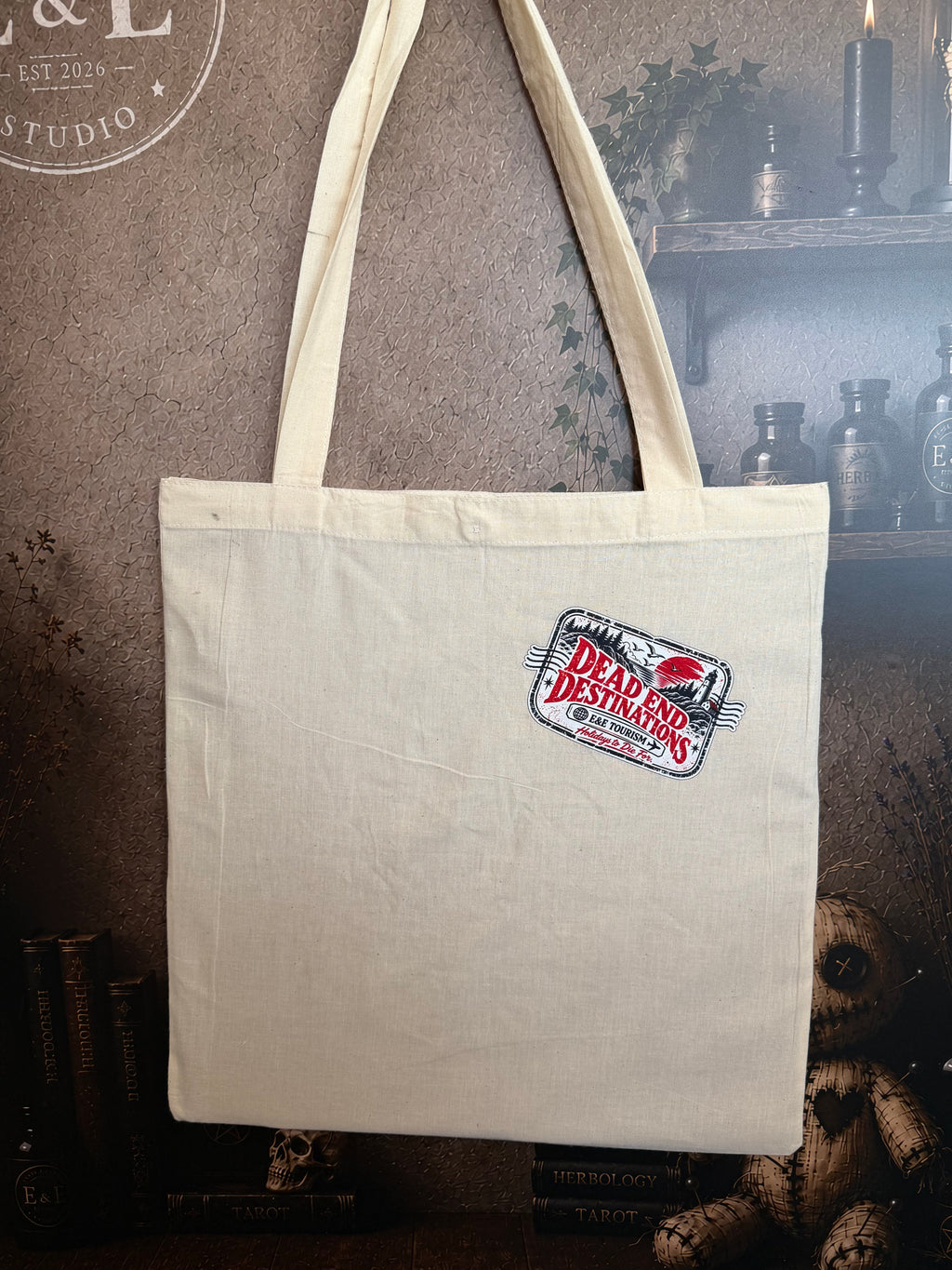 Camp Crystal Lake, New Jersey – Vintage Horror Tourism Tote Bag