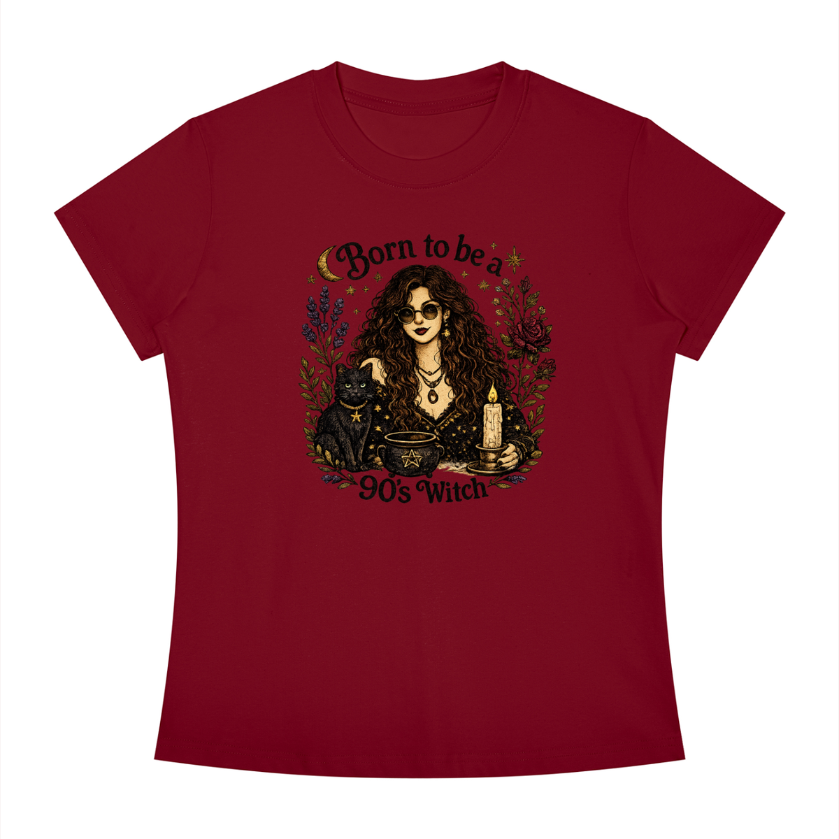 Born to be a 90's Witch Printed Tee